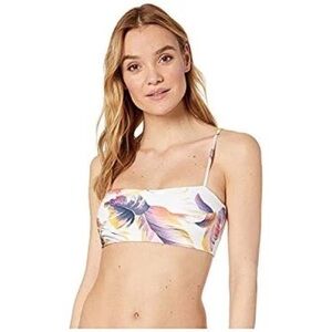 L space bandeau sunset palm bikini top